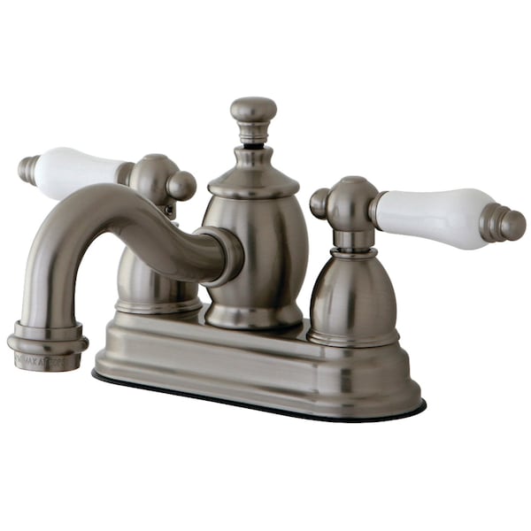 Kingston Brass KS7108PL 4" Centerset Bathroom Faucet, Brushed Nickel KS7108PL - main